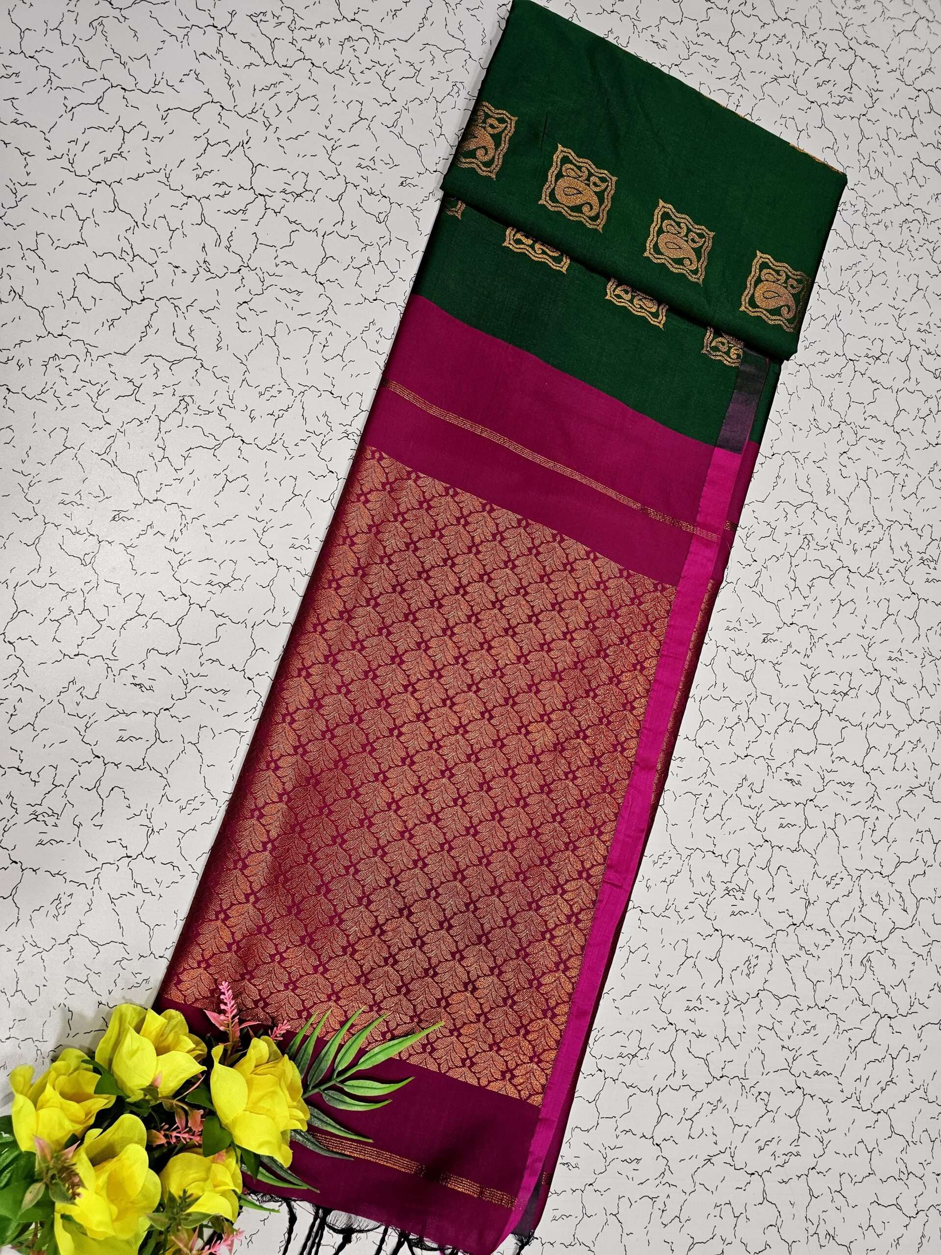 Kupera Korvai Bridal Silk Saree – Sugabogam