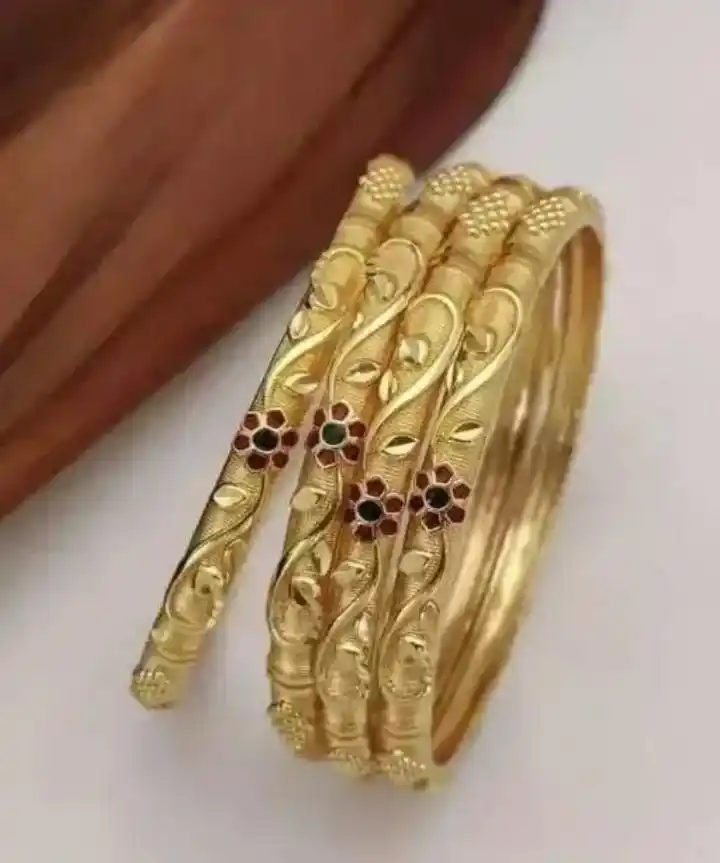 Timeless Gold Tone Bangles – Sugabogam