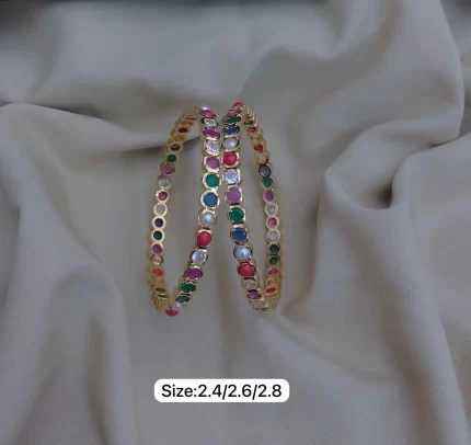 Golden Radiance Stone Bangles