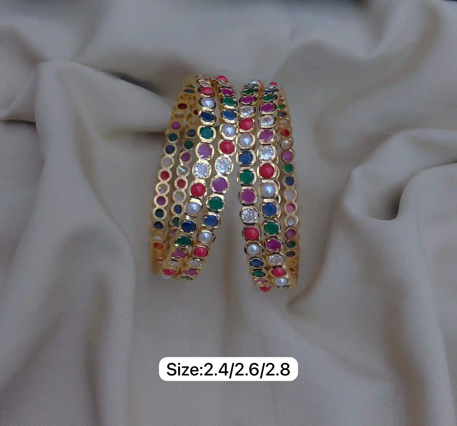 Luxe Gold Tone Stone Collection – Sugabogam
