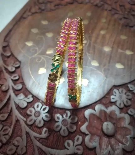 Ruby Bangle Set