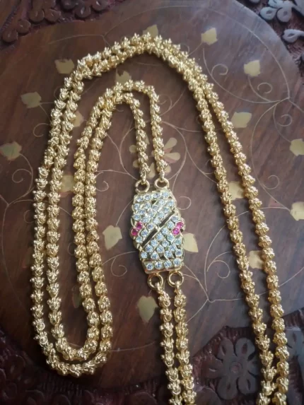 Premium Quality Double Chain Stone Mopu Chain