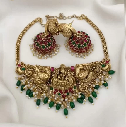 Serene Blossom & Peacock  Choker