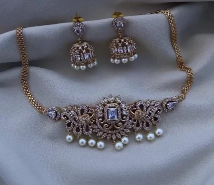 Celestial Peacock Sparkle Choker