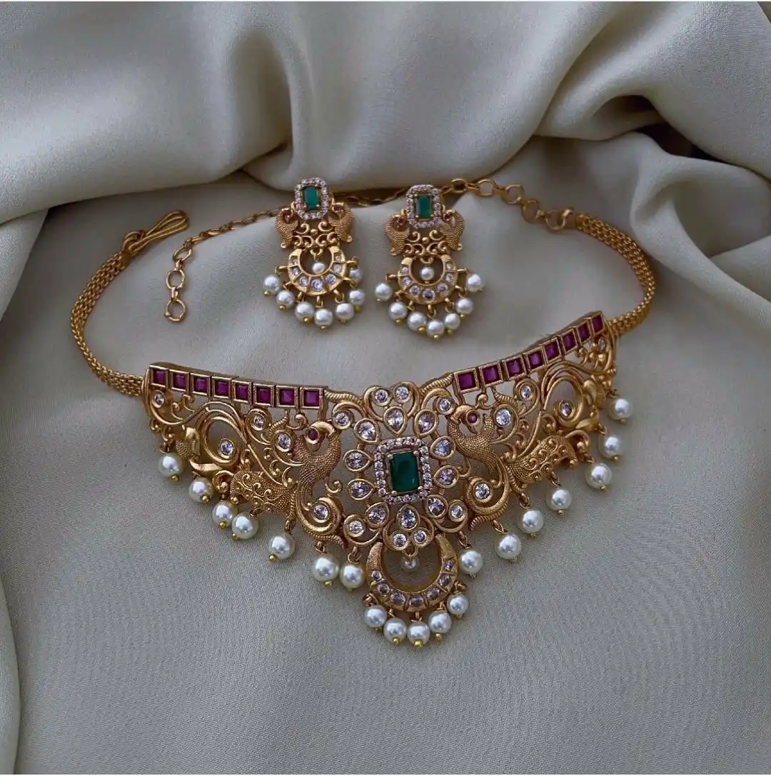 Matte Finish CZ Choker – Sugabogam