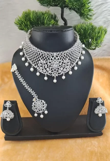 Silver Star Bridal Adornments Choker