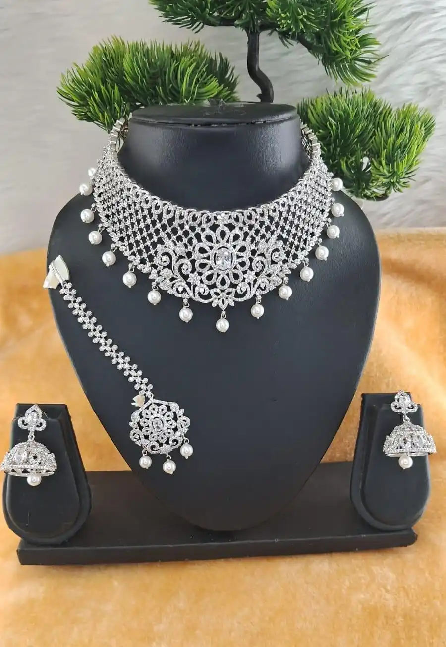 Silver Star Bridal Adornments Choker – Sugabogam