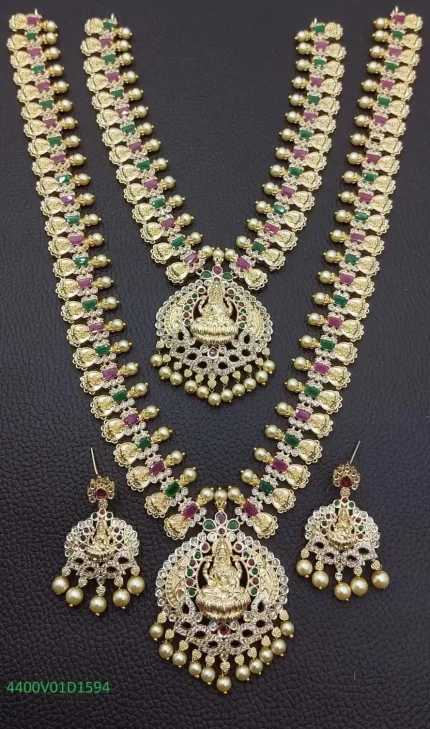 Premium Quality CZ Lakshmi Combo Set