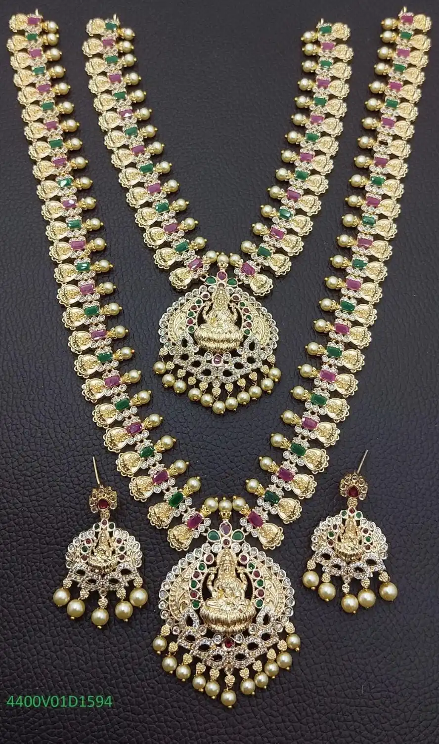 Premium Quality CZ Lakshmi Combo Set – Sugabogam