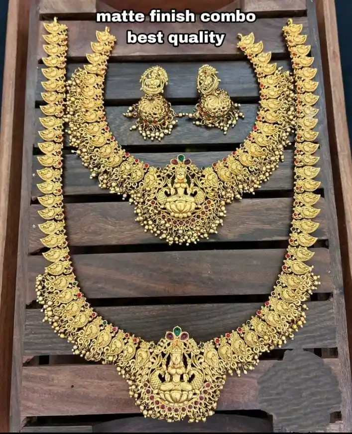 Matte Finish Antique Trending Lakshmi Combo Set – Sugabogam