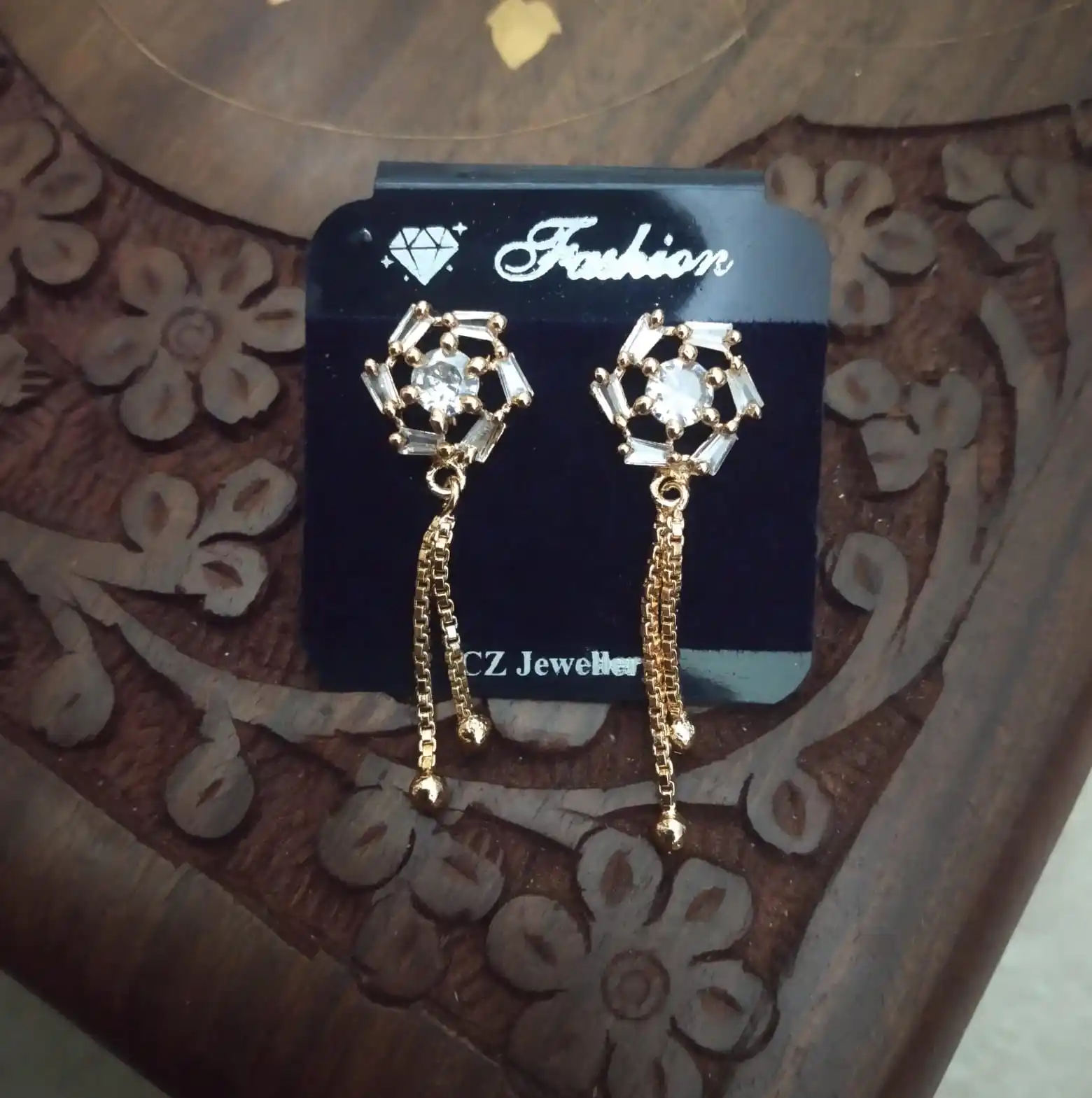 Rose Gold CZ Fancy Ear RIng – Sugabogam