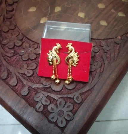MicroGold Peacock Ear RIng