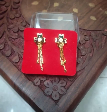 Micro Gold Finish enamel Ear RIng