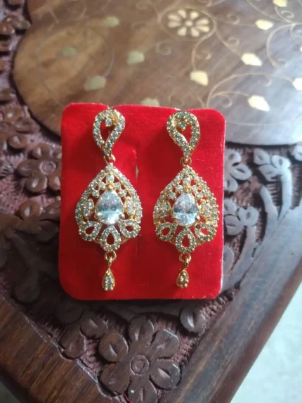 Gold Tone CZ Ear RIng