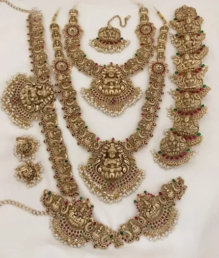 Matte Naga Lakshmi Elegance Bridal Set