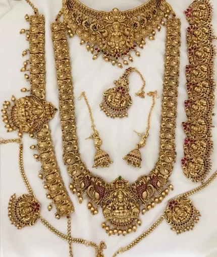 Divine GajaLakshmi Elegance Bridal Set