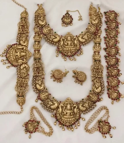 Matte Opulence Of Naga Lakshmi Bridal Set
