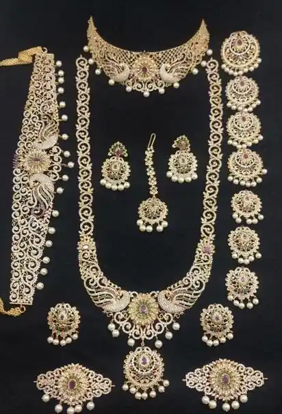 Gold Polish Ad Bridal Set