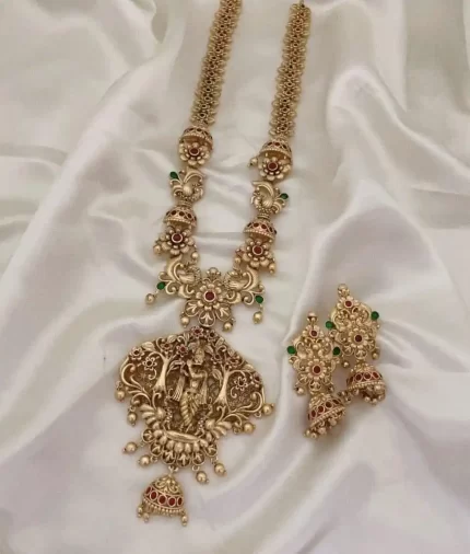 Matte Finish Krishna Haram Set