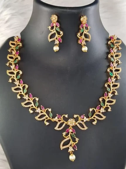 Micro Gold CZ Elegance Set