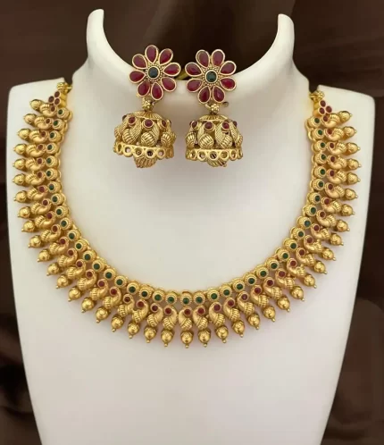 Matte Finish Necklace Set