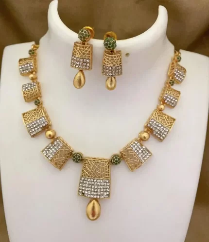 Matte Finish Trending Necklace Set