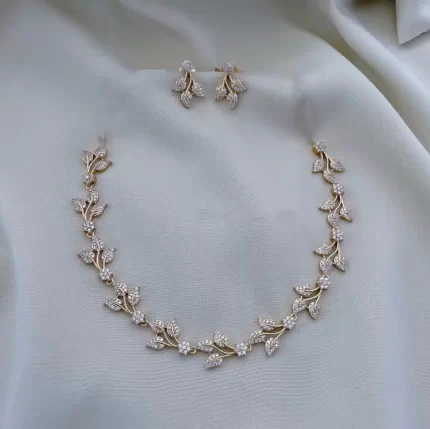 Radiant Gold CZ Elegance Set