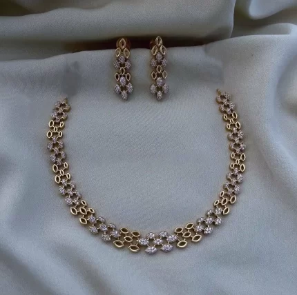 Golden Charm CZ Set