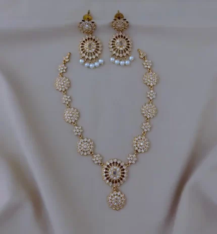 Premium Quality Gold Tone CZ Set