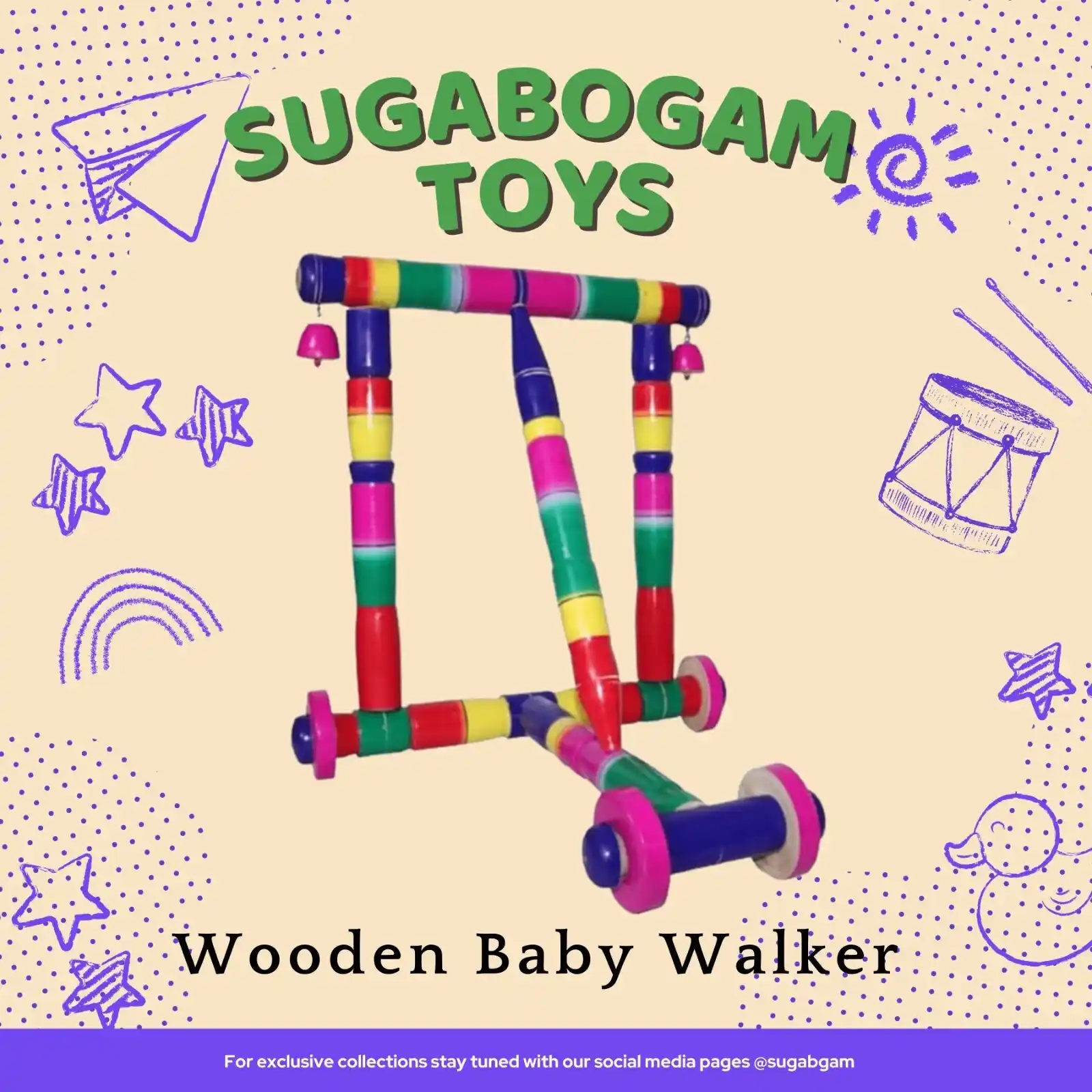 Wooden Baby Walker – Sugabogam