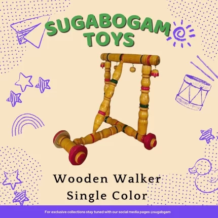 Wooden Baby Walker(Single Colour)