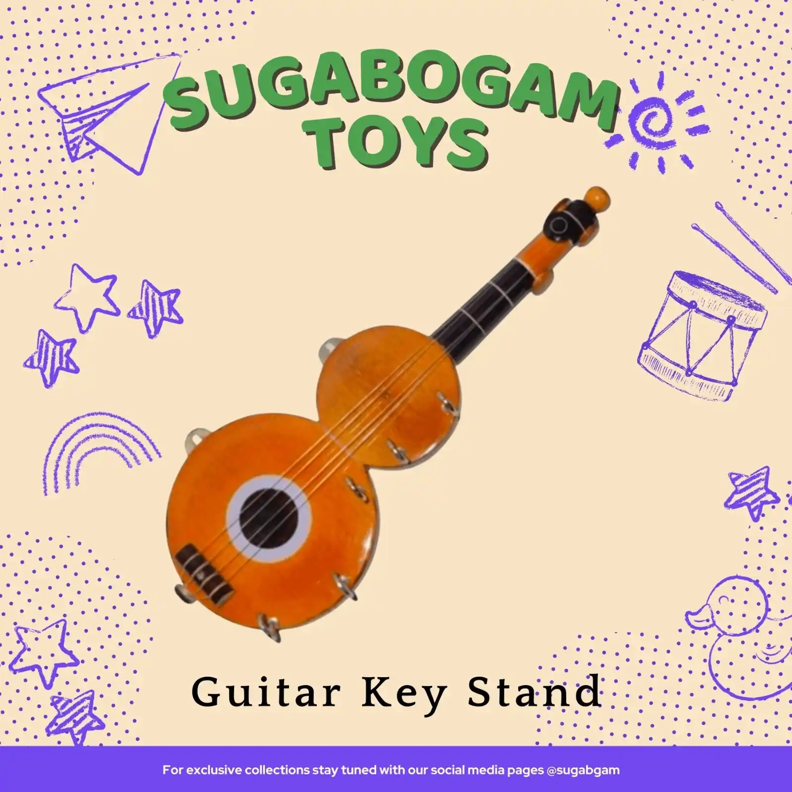 Guitar Key Holder – Sugabogam
