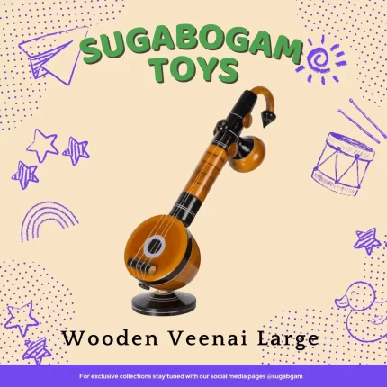 Wooden Veenai Large