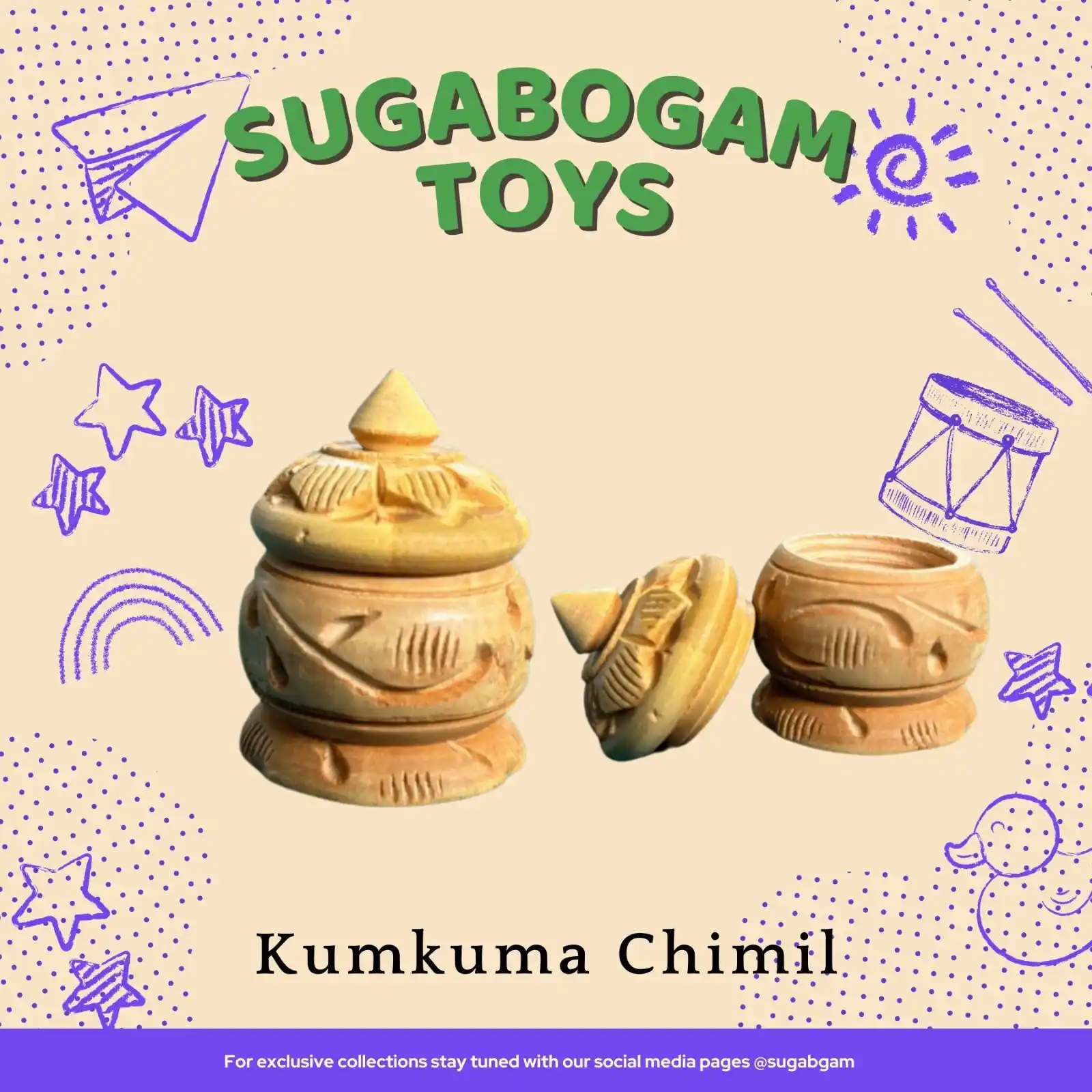 Kumkum box for Return gifts – Sugabogam